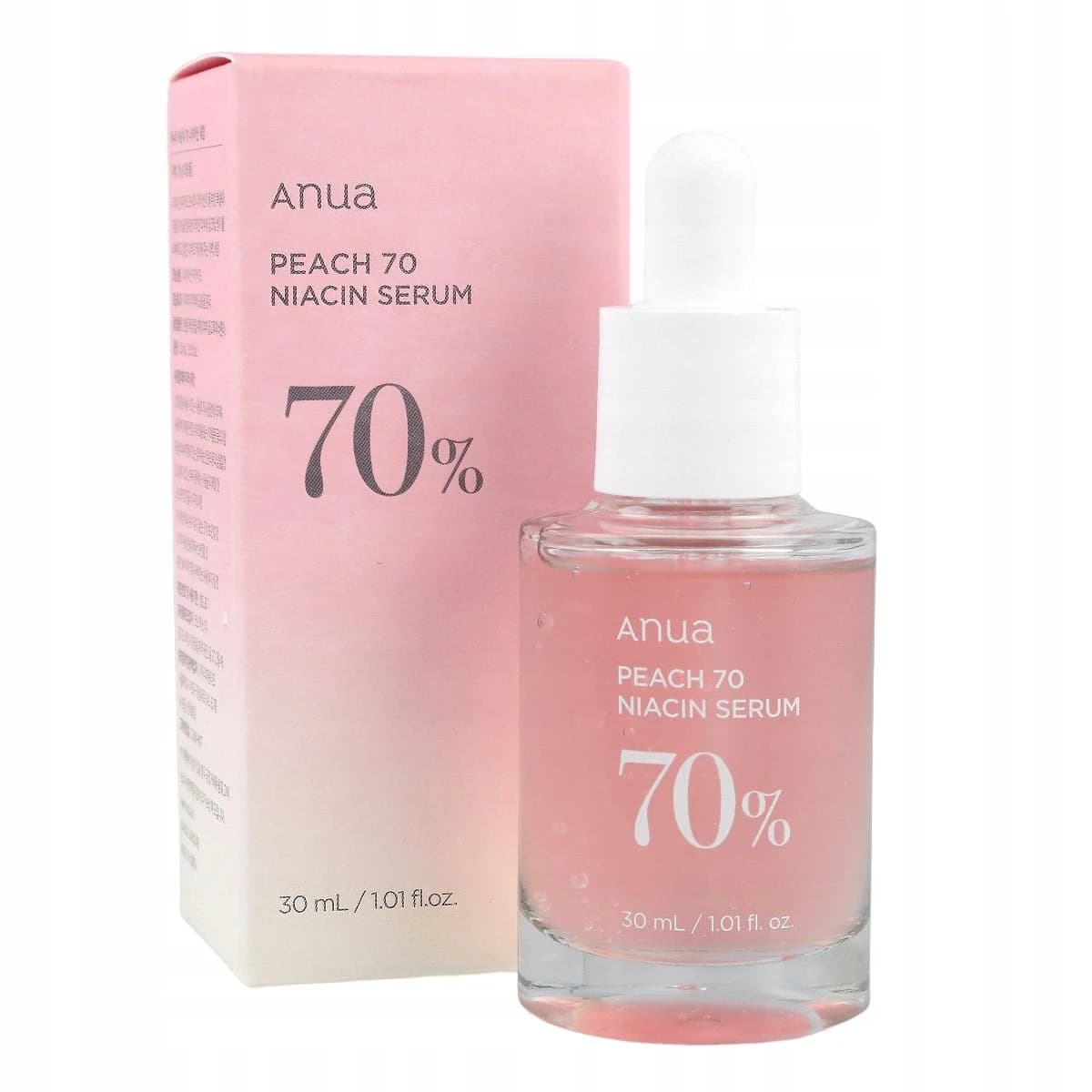 Anua Peach 70% Niacinamide Serum Rozjaśniające 70% Ekstrakt z Brzoskwini 3