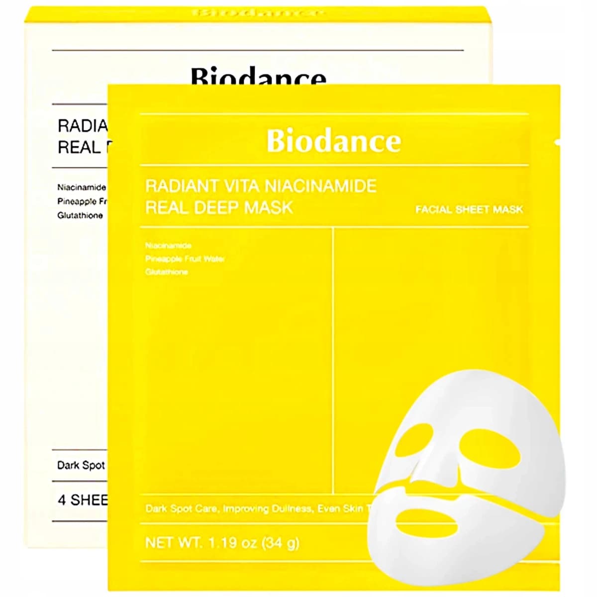 bez marki BIODANCE RADIANT VITA NIACINAMIDE REAL DEEP MASK MASECZKA DO TWARZY 34g