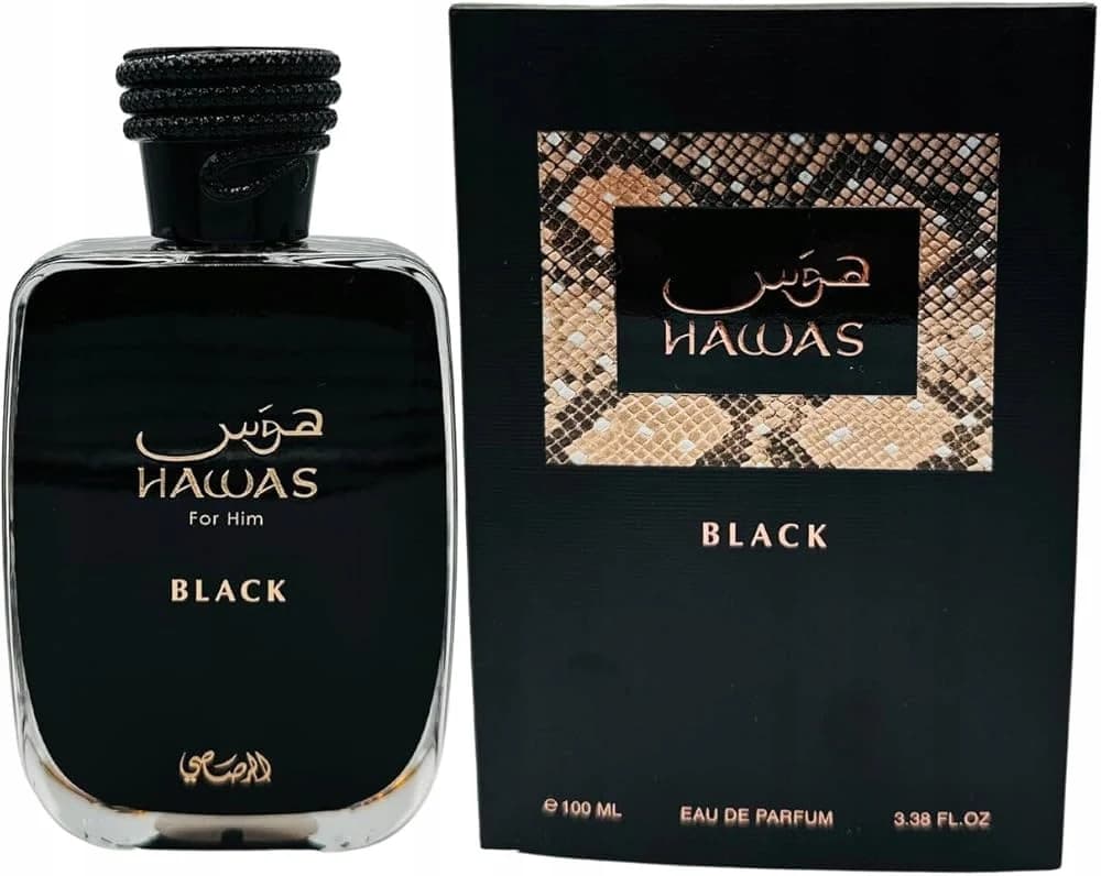 Hawas Black by Rasasi Eau De Parfum Spray 3.3 oz 2