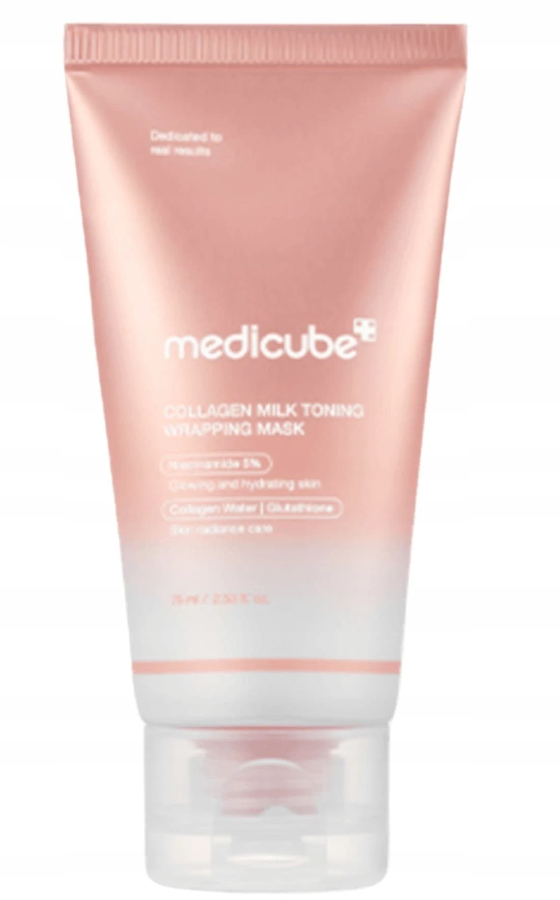 MEDICUBE COLLAGEN MILK TONING WRAPPING MASK 75 ML TONIZUJĄCE MLECZKO KOLAGE