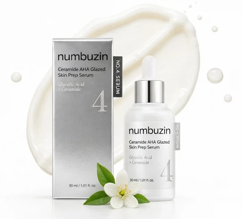 Numbuzin No.4 Ceramide AHA Prep Serum Wygładzenie i Blask 30ml