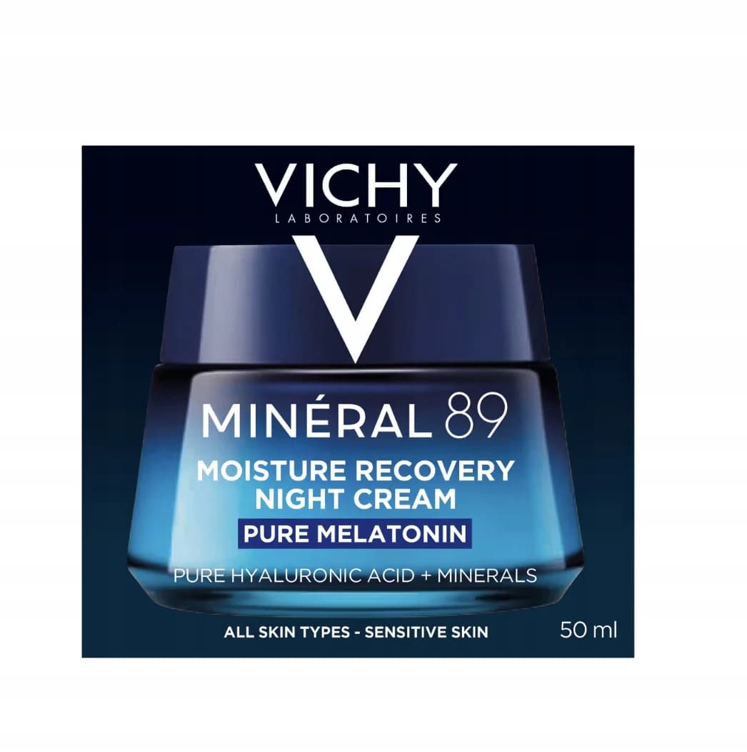 Vichy Mineral 89 Regenerujący krem na noc Melatonina Hyaluronic i Minerały